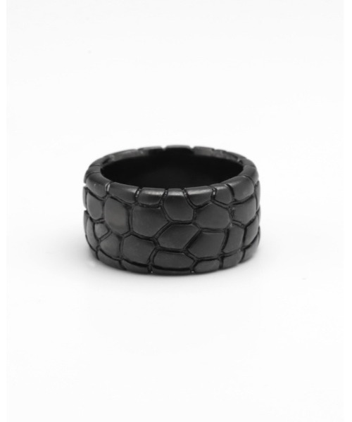 wjk（ダヴルジェイケイ）の「IVXLCDM ×wjk  croco pattern pinky ring（リング・メンズ・ブラック・9号/11号/13号）」の18枚目の写真