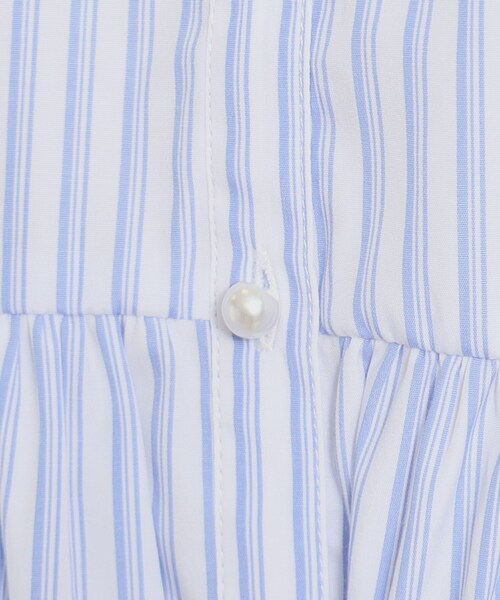 ITS'DEMO（イッツデモ）の「◆ペプラムブラウス（シャツ/ブラウス・レディース・ホワイト系5/ブルー系2/パープル系1/サックスブルー系2・00）」の8枚目の写真