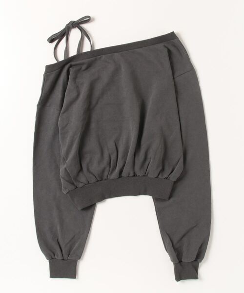XU（エックスユー）の「【XU】one shoulder sweat tops