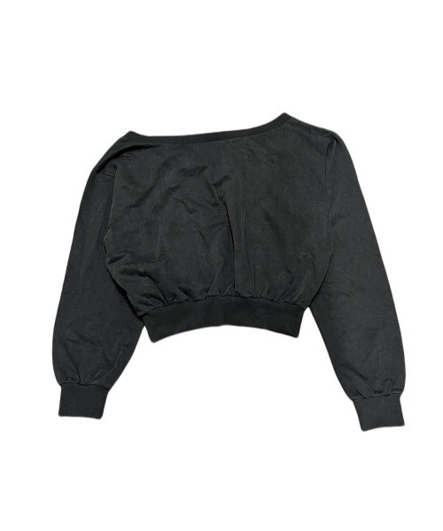 XU（エックスユー）の「【Never mind the XU】one shoulder sweat tops / 【ネバーマインド ザ エックスユー】ワンショルダー長袖スウェットトップス（スウェット・レディース・チャコール・ONE SIZE）」の14枚目の写真