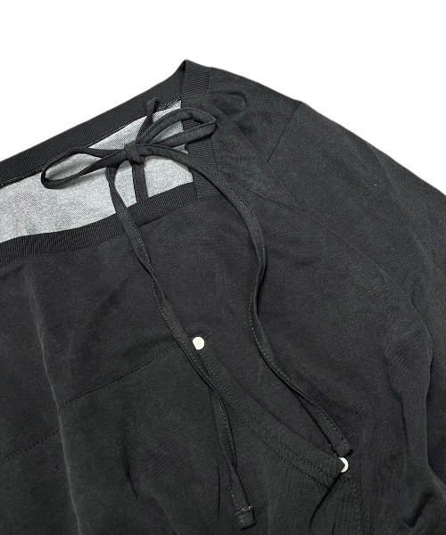 XU（エックスユー）の「【Never mind the XU】one shoulder sweat tops / 【ネバーマインド ザ エックスユー】ワンショルダー長袖スウェットトップス（スウェット・レディース・チャコール・ONE SIZE）」の15枚目の写真