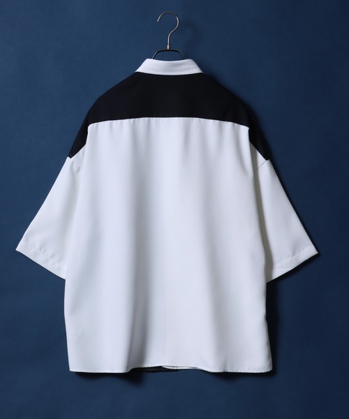 ANPAS(アンパス)の「ANPAS Twill Fabric Oversized Drop Shoulder Color Switching Shirt/ANPAS 別注 ツイル オーバーサイズ ドロップショルダー 配色切替 シャツ(シャツ/ブラウス・メンズ・グレー系その他/ブラック系その他/ホワイト系その他/グレー系その他2/ブラック系その他2/ホワイト系その他2・L/M)」の19枚目の写真