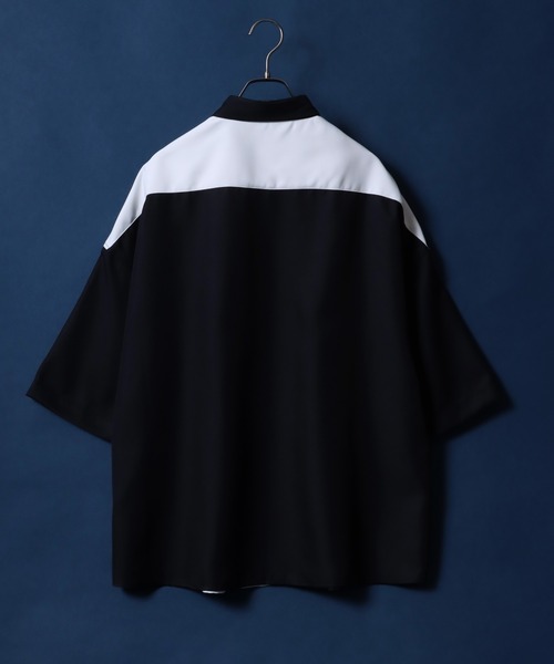 ANPAS(アンパス)の「ANPAS Twill Fabric Oversized Drop Shoulder Color Switching Shirt/ANPAS 別注 ツイル オーバーサイズ ドロップショルダー 配色切替 シャツ(シャツ/ブラウス・メンズ・グレー系その他/ブラック系その他/ホワイト系その他/グレー系その他2/ブラック系その他2/ホワイト系その他2・L/M)」の21枚目の写真