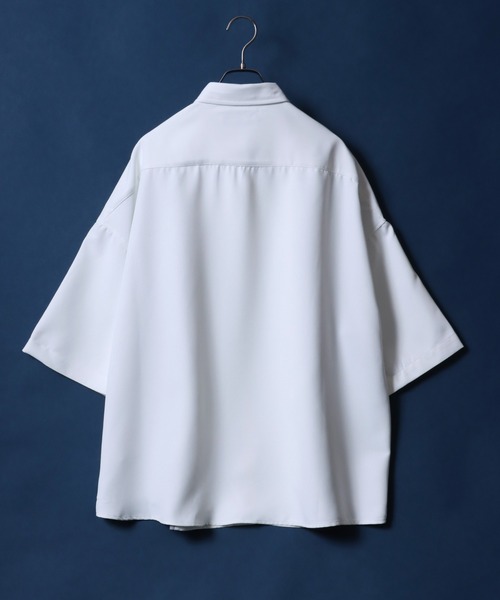 ANPAS(アンパス)の「ANPAS Twill Fabric Oversized Drop Shoulder Color Switching Shirt/ANPAS 別注 ツイル オーバーサイズ ドロップショルダー 配色切替 シャツ(シャツ/ブラウス・メンズ・グレー系その他/ブラック系その他/ホワイト系その他/グレー系その他2/ブラック系その他2/ホワイト系その他2・L/M)」の20枚目の写真