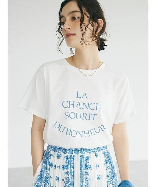 CRAFT STANDARD BOUTIQUE（クラフトスタンダードブティック）の「UVカット　/　LA　CHANCE　TEE（Tシャツ/カットソー・レディース・グリーン/ベージュ/オフホワイト/ブラック・L/M）」の5枚目の写真