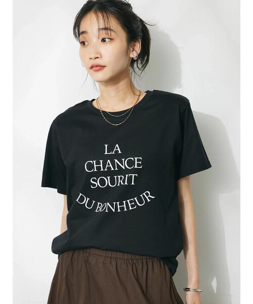 CRAFT STANDARD BOUTIQUE（クラフトスタンダードブティック）の「UVカット　/　LA　CHANCE　TEE（Tシャツ/カットソー・レディース・グリーン/ベージュ/オフホワイト/ブラック・L/M）」の6枚目の写真