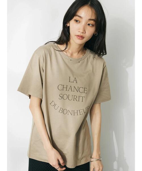 CRAFT STANDARD BOUTIQUE（クラフトスタンダードブティック）の「UVカット　/　LA　CHANCE　TEE（Tシャツ/カットソー・レディース・グリーン/ベージュ/オフホワイト/ブラック・L/M）」の7枚目の写真