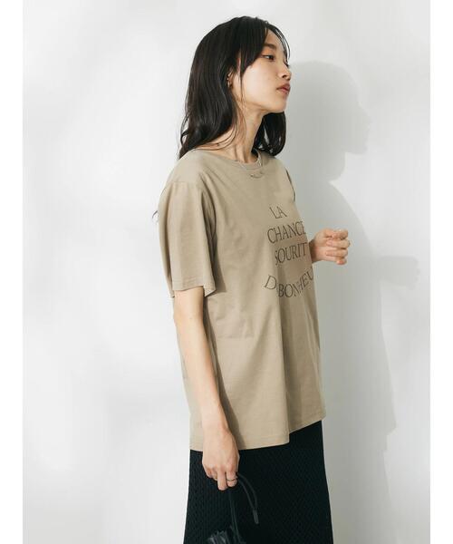 CRAFT STANDARD BOUTIQUE（クラフトスタンダードブティック）の「UVカット　/　LA　CHANCE　TEE（Tシャツ/カットソー・レディース・グリーン/ベージュ/オフホワイト/ブラック・L/M）」の14枚目の写真