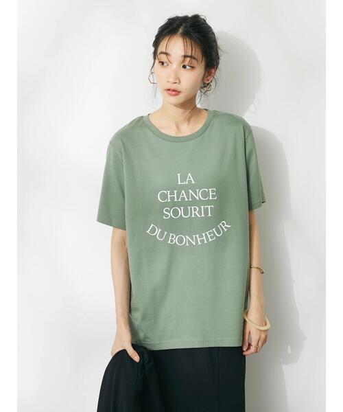 CRAFT STANDARD BOUTIQUE（クラフトスタンダードブティック）の「UVカット　/　LA　CHANCE　TEE（Tシャツ/カットソー・レディース・グリーン/ベージュ/オフホワイト/ブラック・L/M）」の19枚目の写真