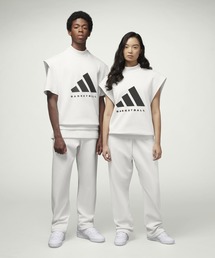 adidas（アディダス）の「ADIDAS BASKETBALL SLEEVELESS SWEATSHIRT（アディダス バスケットボール ノースリーブスウェット）（パーカー）」