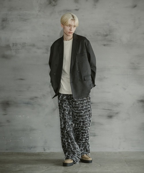CASPER JOHN（キャスパージョン）の「Collapse denim pants/コラプスデニムパンツ（デニムパンツ・メンズ・ブラック・LARGE/MEDIUM/SMALL/X-SMALL）」の13枚目の写真