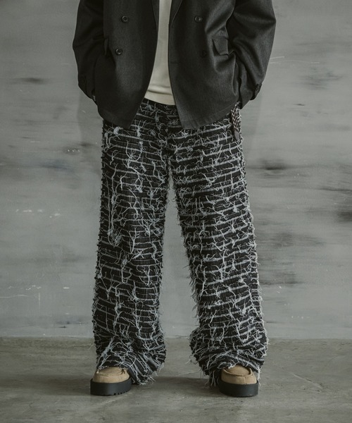 CASPER JOHN（キャスパージョン）の「Collapse denim pants/コラプスデニムパンツ（デニムパンツ・メンズ・ブラック・LARGE/MEDIUM/SMALL/X-SMALL）」の16枚目の写真