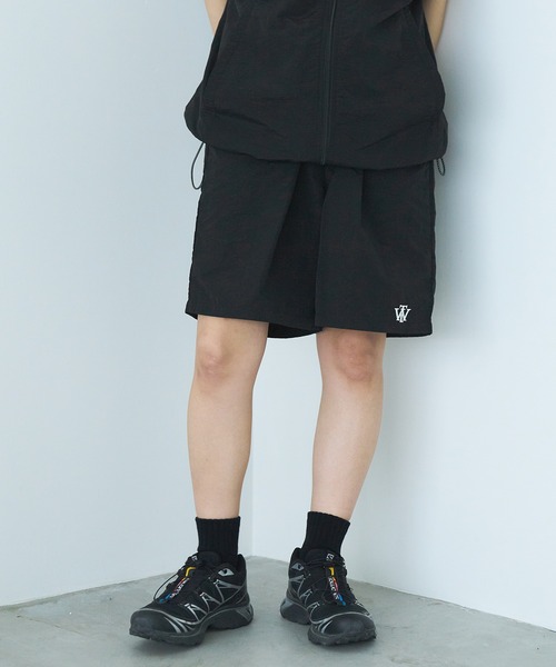 WETTEMPT(ウィテンプト)の「NYLON HALF PANTS / ナイロンハーフパンツ(その他パンツ・メンズ・ブラック/カーキ/チャコールグレー/ネイビー・FREE)」の9枚目の写真