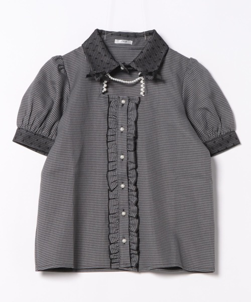 Pal elfy（パルエルフィー）の「千鳥チェックブラウス（シャツ