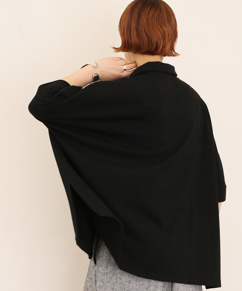JOURNAL STANDARD LUXE(ジャーナルスタンダード ラックス)の「《追加》デラヴェジャージーポロプルオーバー(ポロシャツ・レディース・ブラック・FREE)」の13枚目の写真