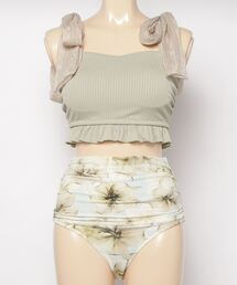 LAETITIA（レリッタ）の「LAETITIA/レリッタ ハイウエストビキニ ショルダーリボン 440501（水着）」