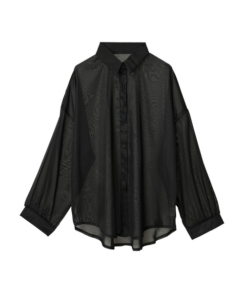 DURAS（デュラス）の「Ｓｈｅｅｒ　ｓｈｉｒｔ（シャツ/ブラウス・レディース・ブラック/ホワイト・FREE）」の18枚目の写真