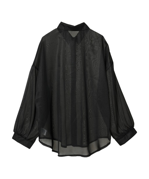 DURAS（デュラス）の「Ｓｈｅｅｒ　ｓｈｉｒｔ（シャツ/ブラウス・レディース・ブラック/ホワイト・FREE）」の19枚目の写真