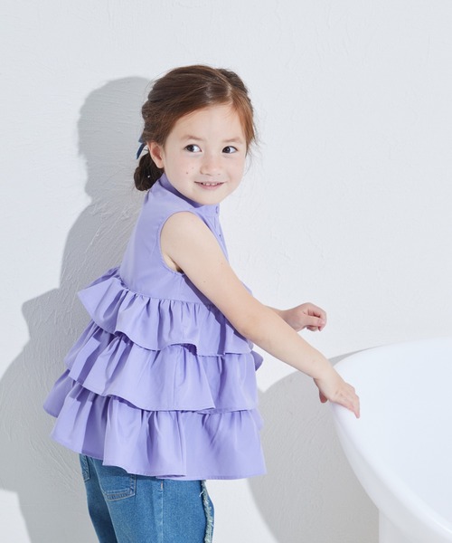 美品✨ ルネ Rene チュニックワンピース フリル パールボタン34