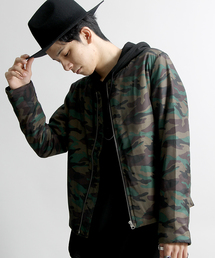 WEGO | WEGO/ライトパテッドノーカラーMA-1(ノーカラージャケット)