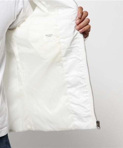 WEGO(ウィゴー)の「WEGO/ライトパテッドノーカラーMA-1(ノーカラージャケット・メンズ・カーキ/ホワイト/ブラック/その他1・LARGE/MEDIUM)」の22枚目の写真