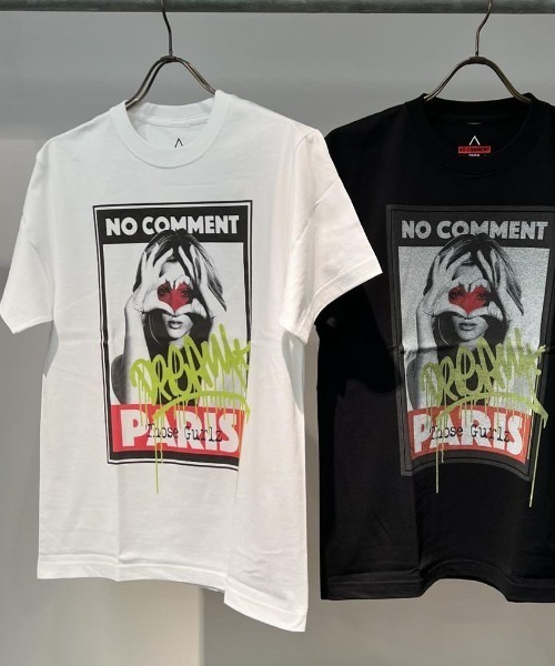 NO COMMENT PARIS（ノーコメントパリ）の「【NO COMMENT PARIS】”Those Gurlz”プリント ショートスリーブTEE（Tシャツ/カットソー・メンズ・ブラック/ホワイト・2/3/4）」の6枚目の写真