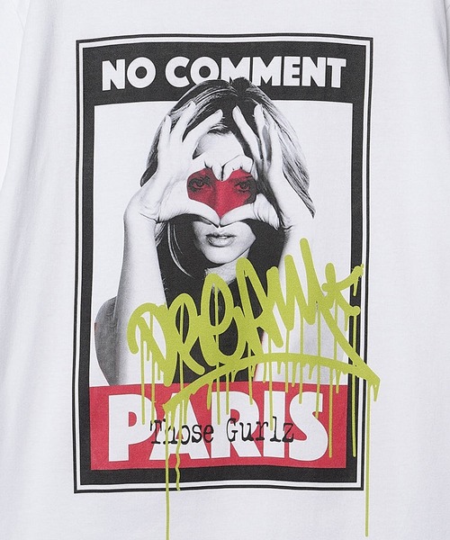 NO COMMENT PARIS（ノーコメントパリ）の「【NO COMMENT PARIS】”Those Gurlz”プリント ショートスリーブTEE（Tシャツ/カットソー・メンズ・ブラック/ホワイト・2/3/4）」の9枚目の写真