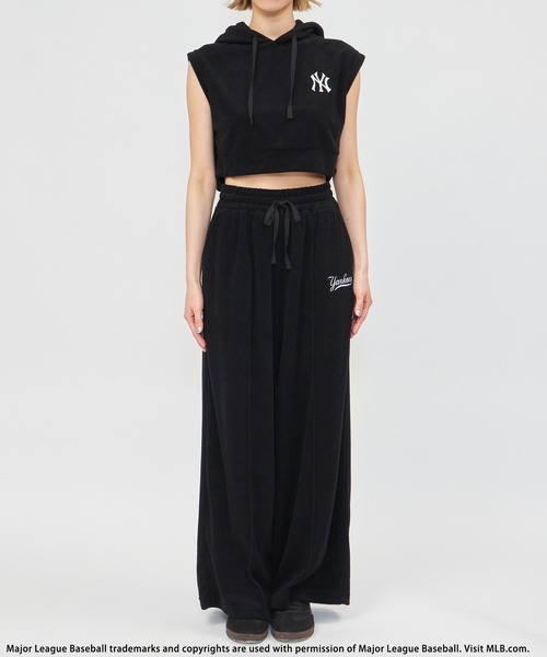 BACK TO THE FIELD（バック トゥー ザ フィールド）の「【MLB】ロゴパイルフーディーセットアップ（ワンピース・レディース・ブラック/グレー/ホワイト・FREE）」の17枚目の写真