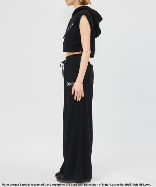 BACK TO THE FIELD（バック トゥー ザ フィールド）の「【MLB】ロゴパイルフーディーセットアップ（ワンピース・レディース・ブラック/グレー/ホワイト・FREE）」の18枚目の写真