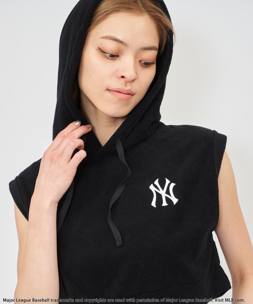 BACK TO THE FIELD（バック トゥー ザ フィールド）の「【MLB】ロゴパイルフーディーセットアップ（ワンピース・レディース・ブラック/グレー/ホワイト・FREE）」の20枚目の写真