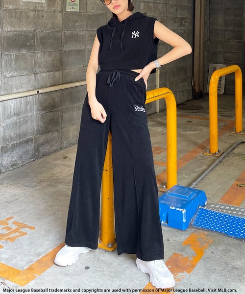 BACK TO THE FIELD（バック トゥー ザ フィールド）の「【MLB】ロゴパイルフーディーセットアップ（ワンピース・レディース・ブラック/グレー/ホワイト・FREE）」の14枚目の写真