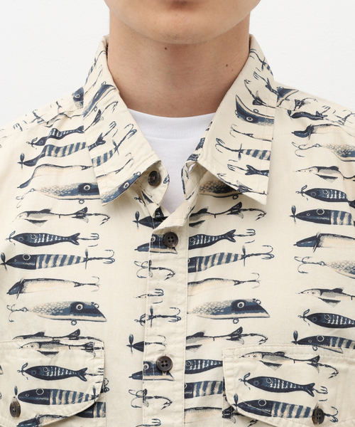 FILSON(フィルソン)の「FILSON / フィルソン Washed S/S Feather Cloth shirt 89134(シャツ/ブラウス・メンズ・ブラウン系その他/アイボリー・MEDIUM/LARGE)」の8枚目の写真