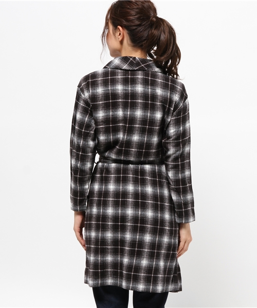 CIAOPANIC（チャオパニック）の「【Ciaopanc】　ソフトビエラチェックガウン（シャツ/ブラウス・レディース・ブラック/ネイビー/レッド・FREE）」の6枚目の写真