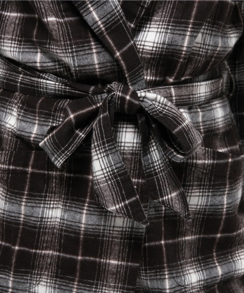CIAOPANIC（チャオパニック）の「【Ciaopanc】　ソフトビエラチェックガウン（シャツ/ブラウス・レディース・ブラック/ネイビー/レッド・FREE）」の11枚目の写真