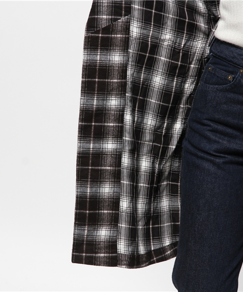 CIAOPANIC（チャオパニック）の「【Ciaopanc】　ソフトビエラチェックガウン（シャツ/ブラウス・レディース・ブラック/ネイビー/レッド・FREE）」の12枚目の写真