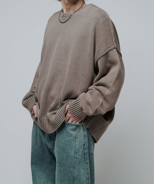 Lui's（ルイス）の「ストーンウォッシュニット（ニット/セーター