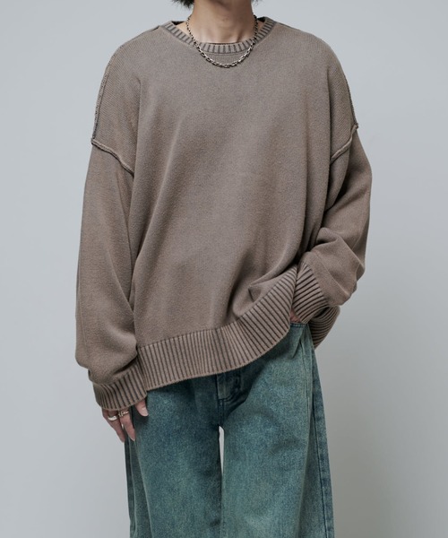 Lui's（ルイス）の「ストーンウォッシュニット（ニット/セーター