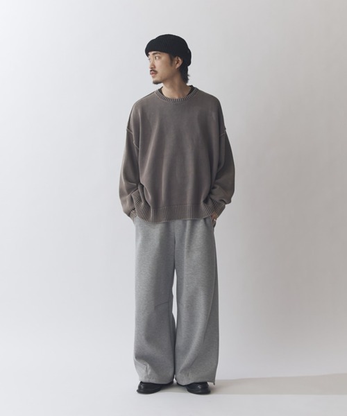 Lui's（ルイス）の「ストーンウォッシュニット（ニット/セーター・メンズ・ブラック/サックスブルー/ネイビー/グレー/ライトグレー・FREE）」の7枚目の写真