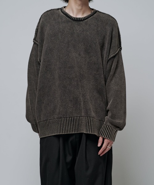 ストーンウォッシュニット（ニット/セーター）｜Lui's（ルイス）の