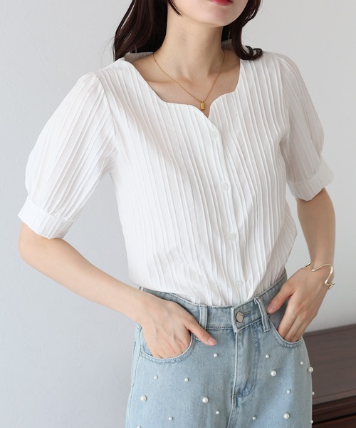 EmiriaWiz - EmiriaWiz♡ハートネックドットブラウス 53952776b_b_05_215.jpg