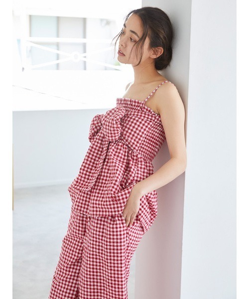 gelato pique（ジェラートピケ）の「ギンガムチェック柄ロングパンツ