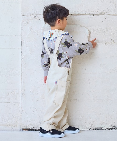 COTTON from U.S.A】ビッグポケットデニムオーバーオール（サロペット