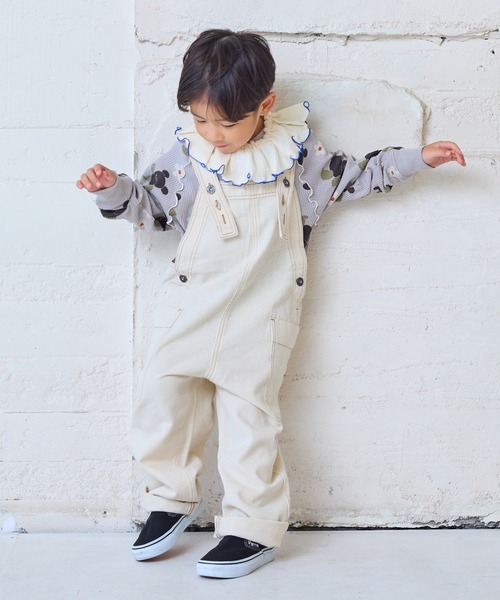 COTTON from U.S.A】ビッグポケットデニムオーバーオール（サロペット