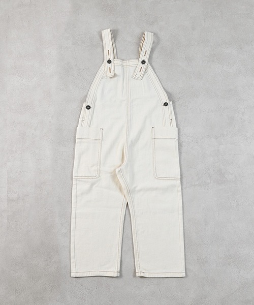 Life Support Products(ライフサポートプロダクツ)の「【COTTON from U.S.A】ビッグポケットデニムオーバーオール(サロペット/オーバーオール・キッズ・ネイビー/キナリ/ストライプ・80/90/95/100/110/120/130/140/150)」の21枚目の写真