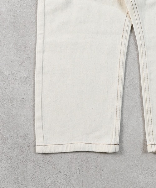 Life Support Products（ライフサポートプロダクツ）の「【COTTON from U.S.A】ビッグポケットデニムオーバーオール（サロペット/オーバーオール・キッズ・ネイビー/キナリ/ストライプ・80/90/95/100/110/120/130/140/150）」の17枚目の写真