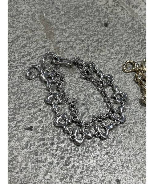 EMODA（エモダ）の「フラワーチェーンブレスレット（ブレスレット・レディース・ゴールド/シルバー・FREE）」の4枚目の写真