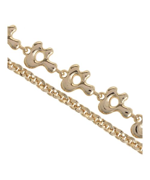 EMODA（エモダ）の「フラワーチェーンブレスレット（ブレスレット・レディース・ゴールド/シルバー・FREE）」の6枚目の写真