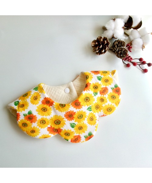 はるのなつよ スタイ25枚 はるのなつよ様専用 スタイ25枚 hanakago】ひまわり畑 ダブル