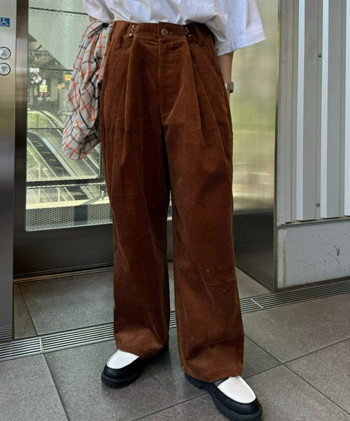 SOUNDSGOOOOD（サウンズグッド）の「【WEB限定】【SOUNDS GOOOOD / サウンズグッド】デニム＆コーデュロイグルカパンツ（チノパンツ・メンズ・オフホワイト/ダークインディゴブルー/ブラック/グレー/ブラウン/サックスブルー・ONE SIZE）」の5枚目の写真