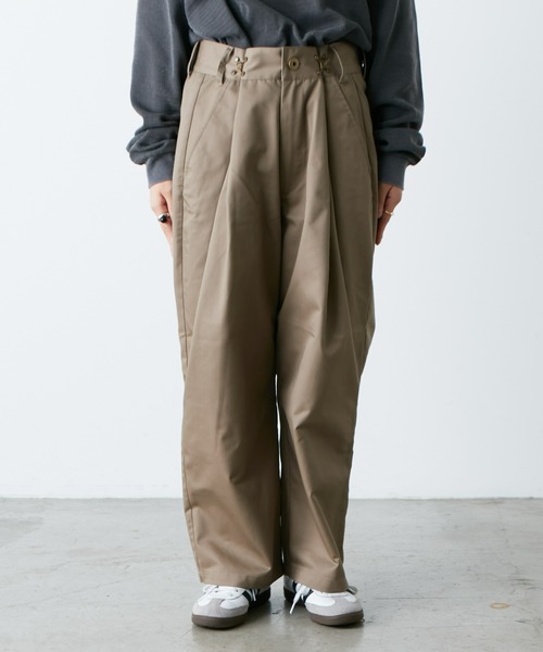 SOUNDSGOOOOD（サウンズグッド）の「【WEB限定】【SOUNDS GOOOOD / サウンズグッド】デニム＆コーデュロイグルカパンツ（チノパンツ・メンズ・オフホワイト/ダークインディゴブルー/ブラック/グレー/ブラウン/サックスブルー・ONE SIZE）」の14枚目の写真